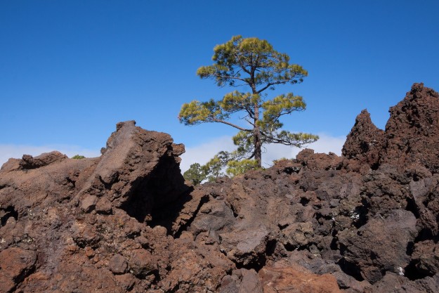 Tenerife lava mountains